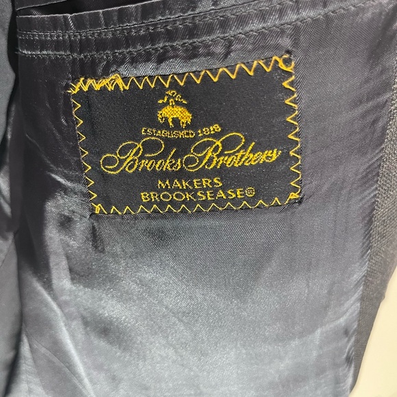 Brooks Brothers Charcoal Men's Blazer two button 46L wool - Picture 6 of 15